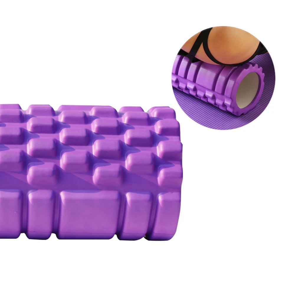 Yoga Foam Roller for Myofascial Release and Muscle Massage - Available in 26cm and 33cm Sizes for Home Fitness and Pilates