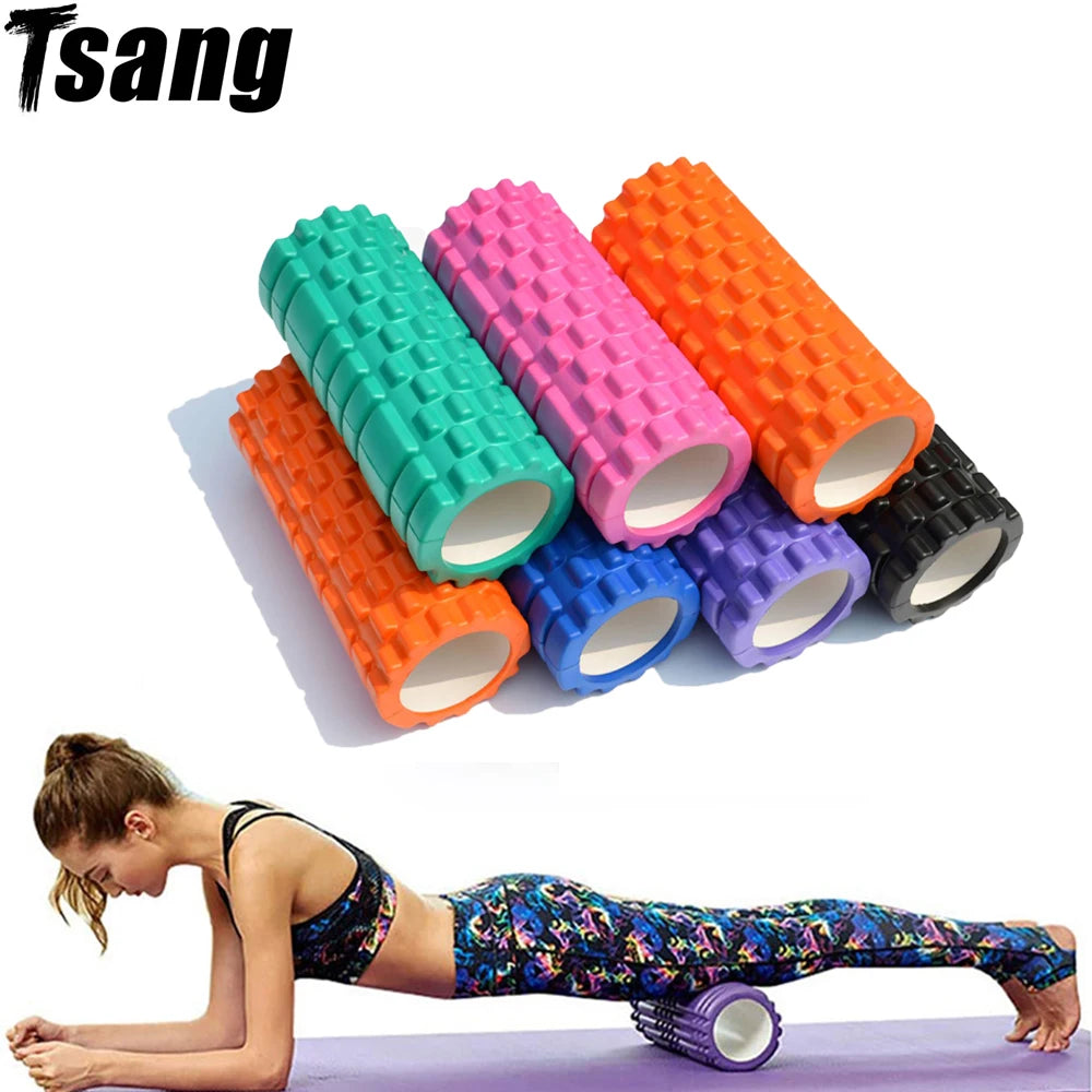 Yoga Foam Roller for Myofascial Release and Muscle Massage - Available in 26cm and 33cm Sizes for Home Fitness and Pilates