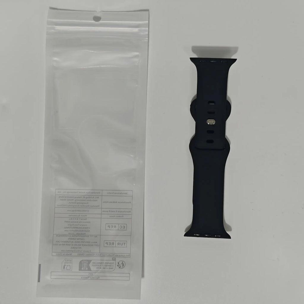 Adjustable Waterproof Silicone Watch Band (Band Only), Soft & Comfortable Wristband for Apple Watch, Smartwatch Accessories, Watch Straps