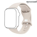 Adjustable Waterproof Silicone Watch Band (Band Only), Soft & Comfortable Wristband for Apple Watch, Smartwatch Accessories, Watch Straps